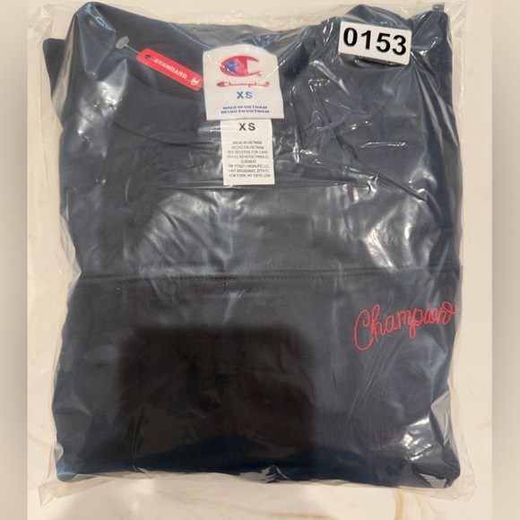 Champion Women's French Terry Sweatshirt - Navy XS, L & XXL - Picture 10 of 13